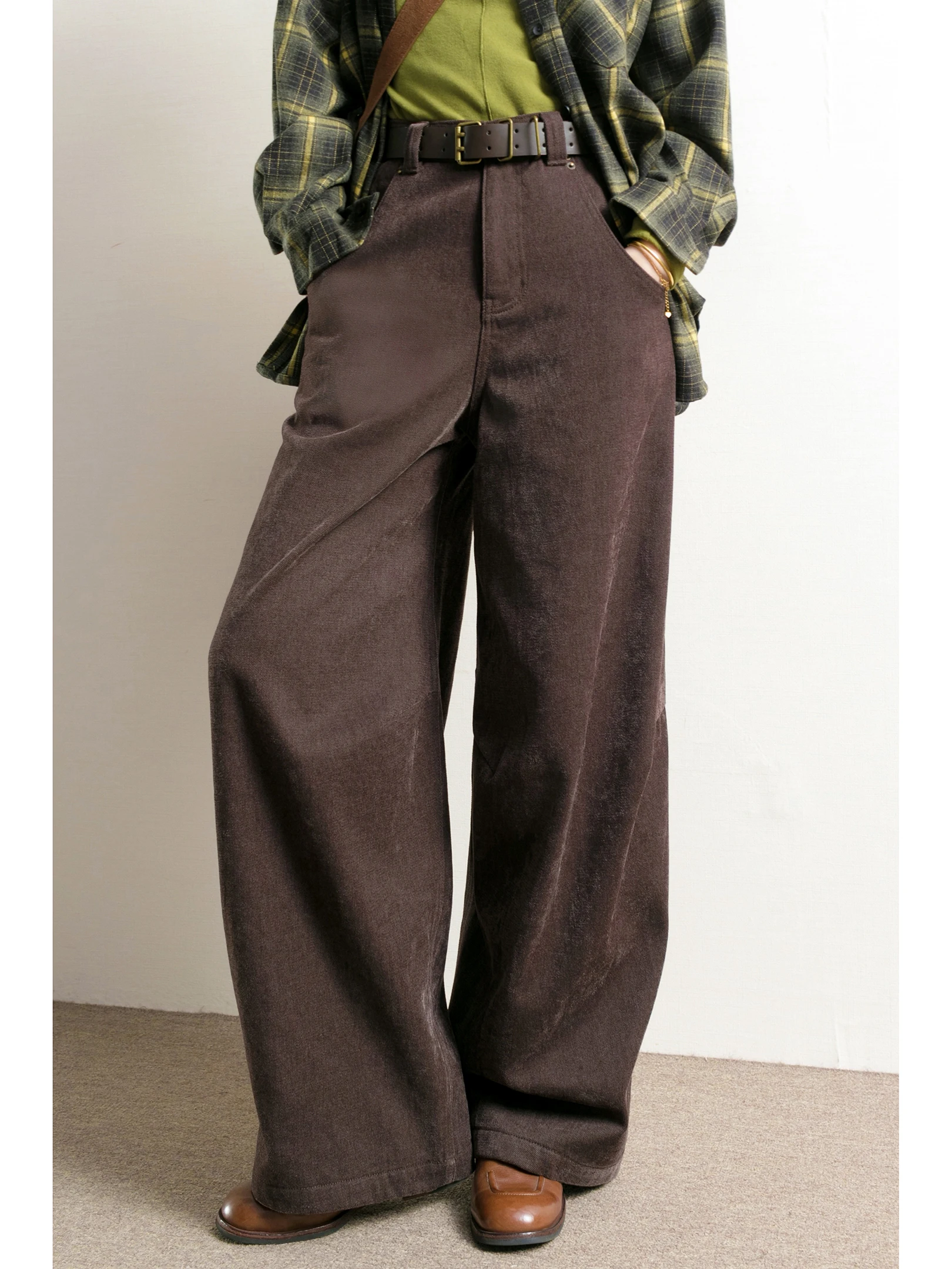 

Женские длинные брюки TidePA Demure Fce с начесом, повседневные, широкие, с зауженной талией на молнии, простые и элегантные