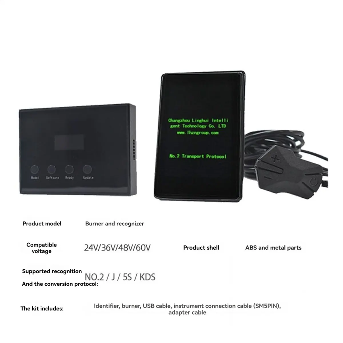 Y103A~!#E-Bike LCD Meter Protocol Writer Identifier Programmer Kit for E-Scooter 24V/36V/48V/60V Supports NO.2/J/5S/KDS 6PIN