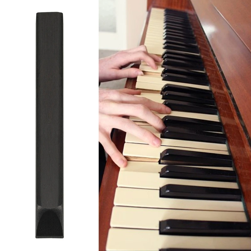 Piano Black Key Parts Musical Instrument Part Piano Key Top Replacement Piano Black Key Accessory Piano Keytops Part 69HD