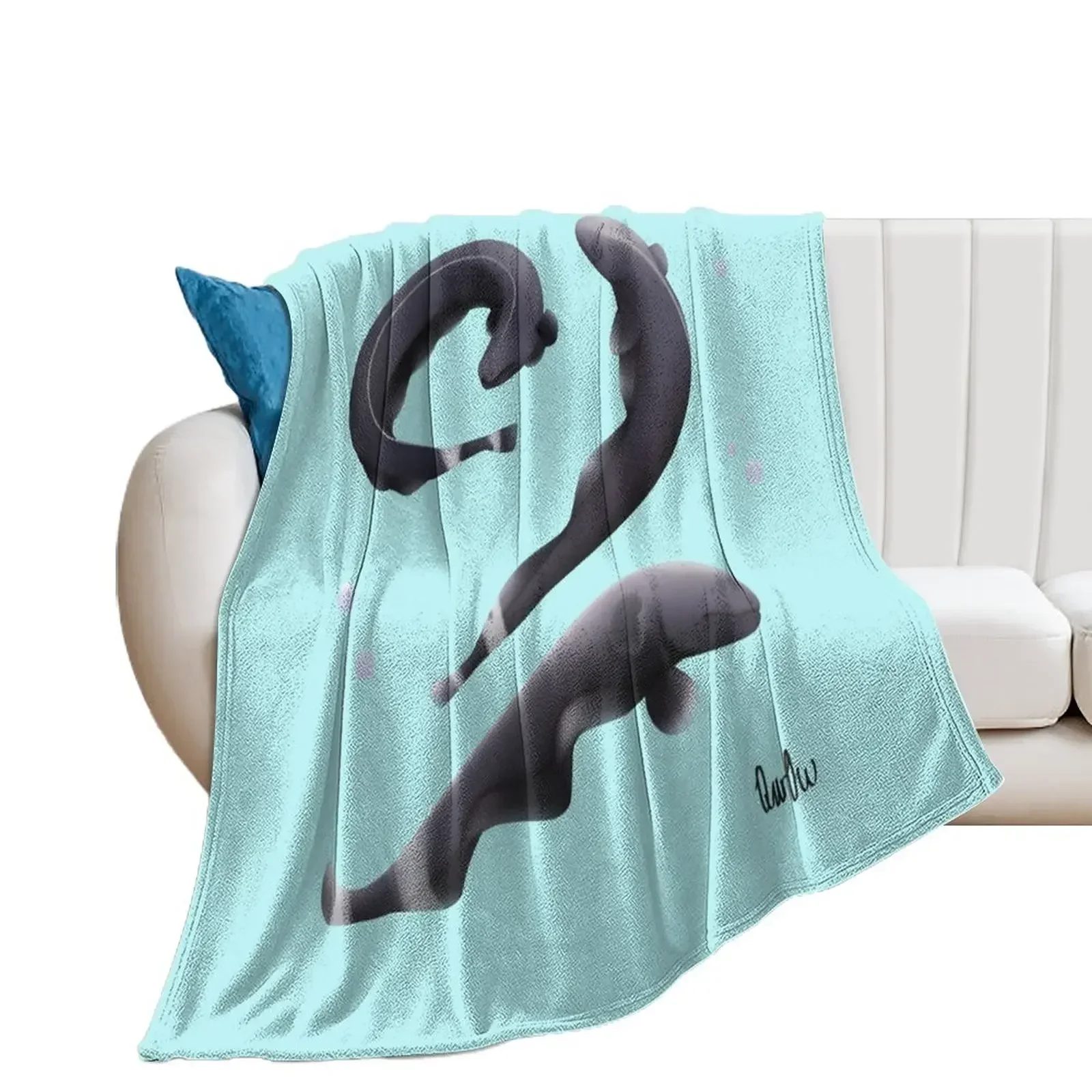 

Ghost knife fish Throw Blanket Hairys Warm Blankets Sofas Of Decoration Luxury Brand Blankets