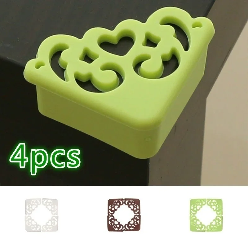 New Hollow Flower Shape Corner Protector Table Desk Edge Bumper Guard Cushion Anti-collision Furniture Decor Safety Protection