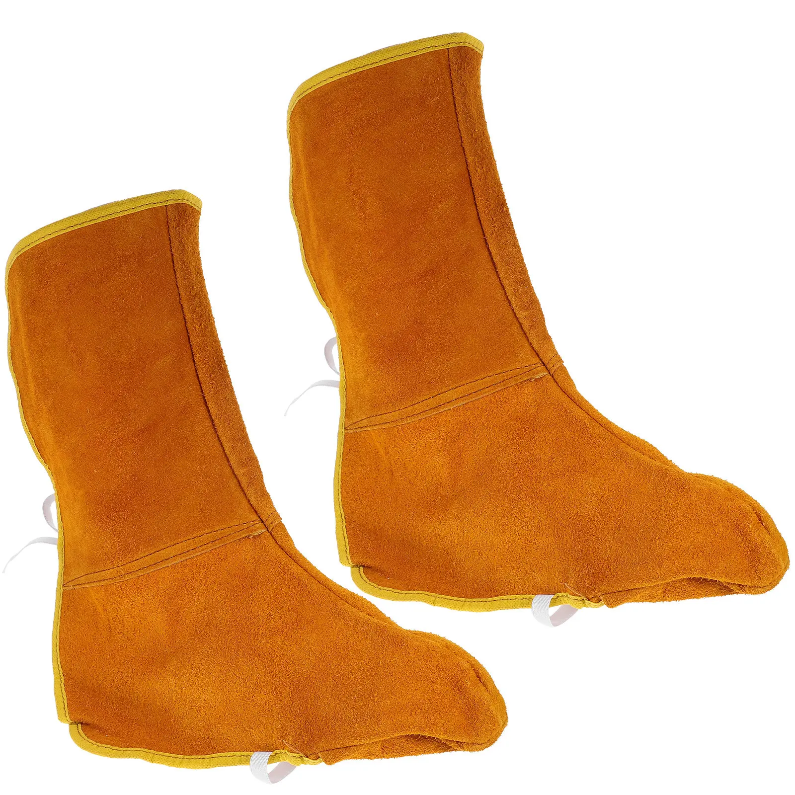 2pcs Welder Shoe Covers Fire Resistant Durable Breathable Protective Boot Cover For Welding Work Industrial Use Safety Gear