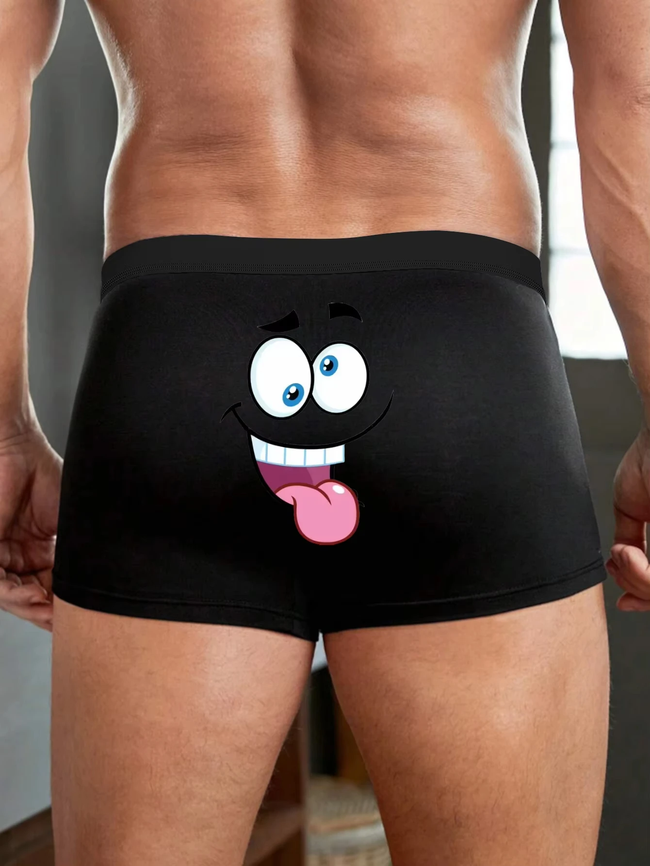 Men's Funny Novelty Boxer Briefs - Breathable Boxer Shorts, Funny Gift Idea for Men Dad M L XL XXL
