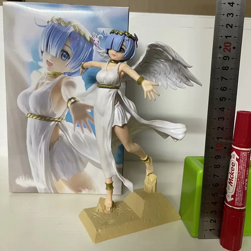 21cm Rem Figures Starting From Scratch In A Different World Zero Rem Anime Figure Angel Acton Figurine Pvc Statue Model Doll Toy