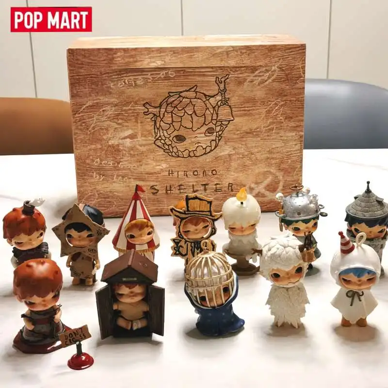 

POPMART Hirono Shelter Series, настоящая аниме-фигурка, глухая коробка с магнитными функциями, домашний декор премиум-класса и значимая подарочная игрушка