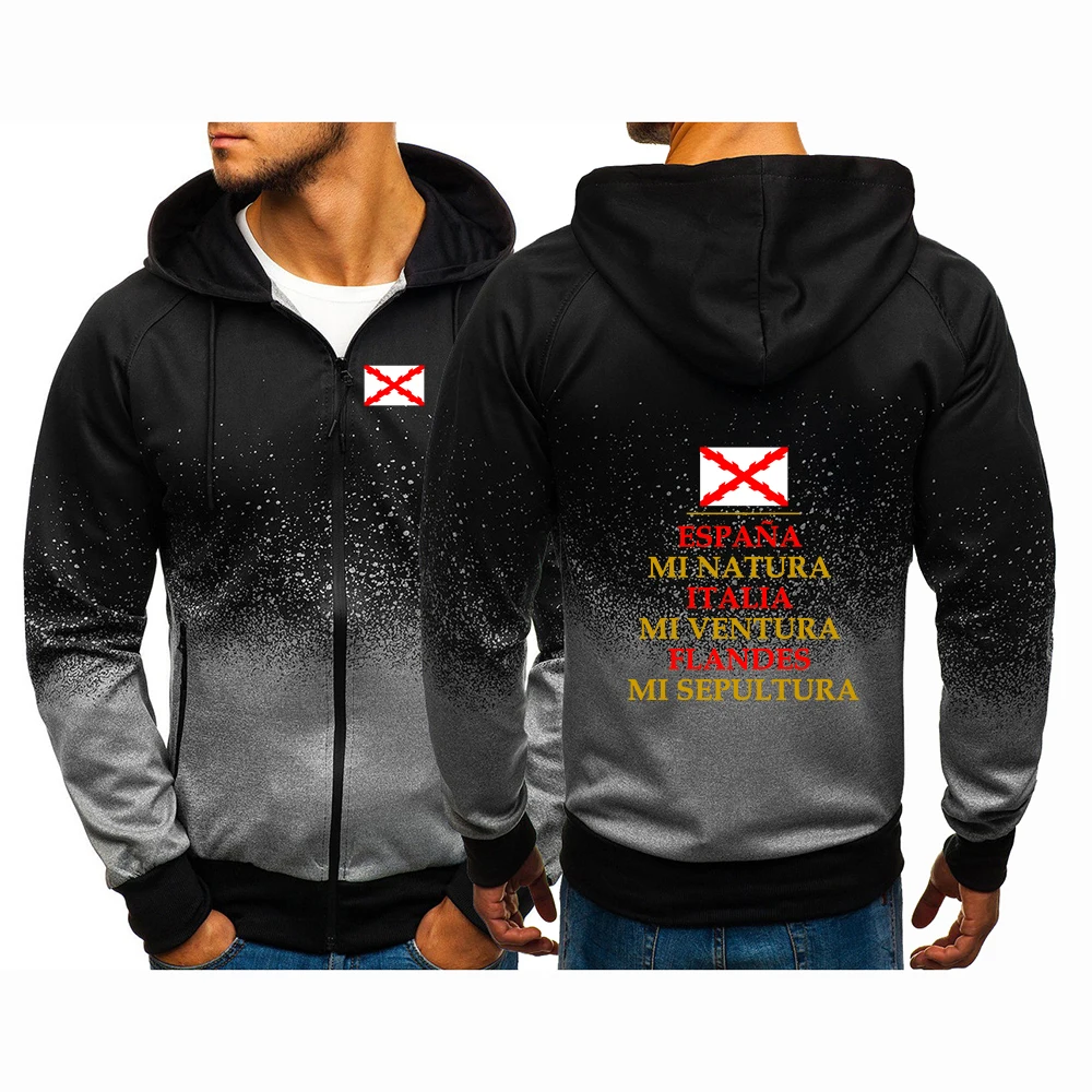 

Мужская толстовка-худи 2026 в стиле ретро с логотипом Испанской империи, весенне-осенняя, модная, повседневная, в стиле хип-хоп, уличная, пуловер