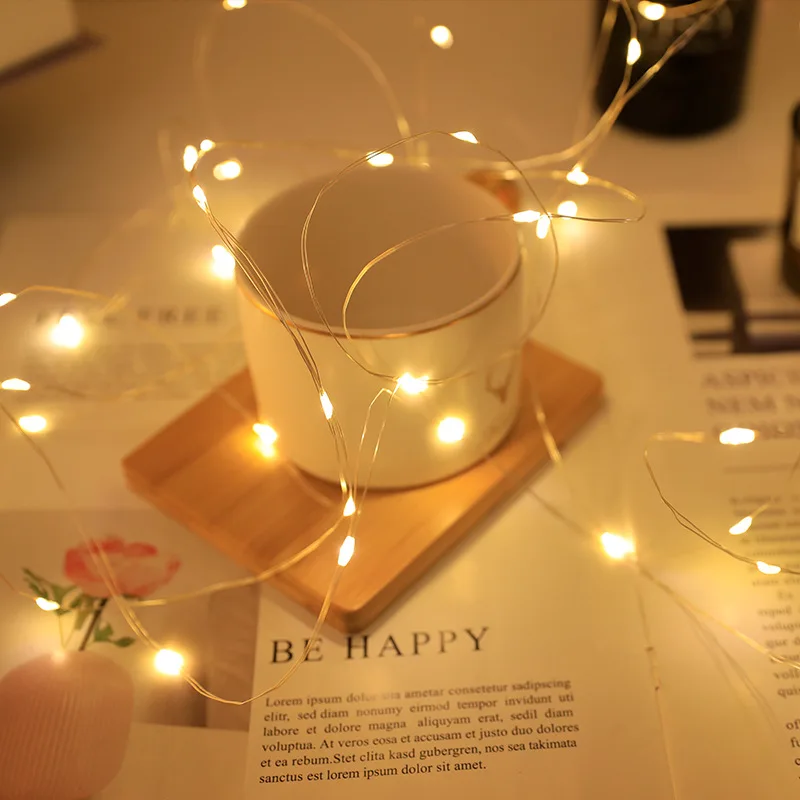 USB LED String  Fairy Lights 5M Silver Wire Garland Light Waterproof Fairy Lights For Christmas Wedding Holiday Party Decoration