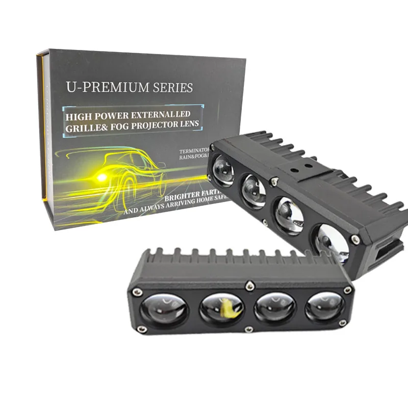 idison-sg4-noir-40w-12v-haut-de-gamme-super-lumineux-mini-lentille-de-projecteur-led-ampoule-laser-avant-quatre-yeux-grille-projecteurs-nouveau-modele