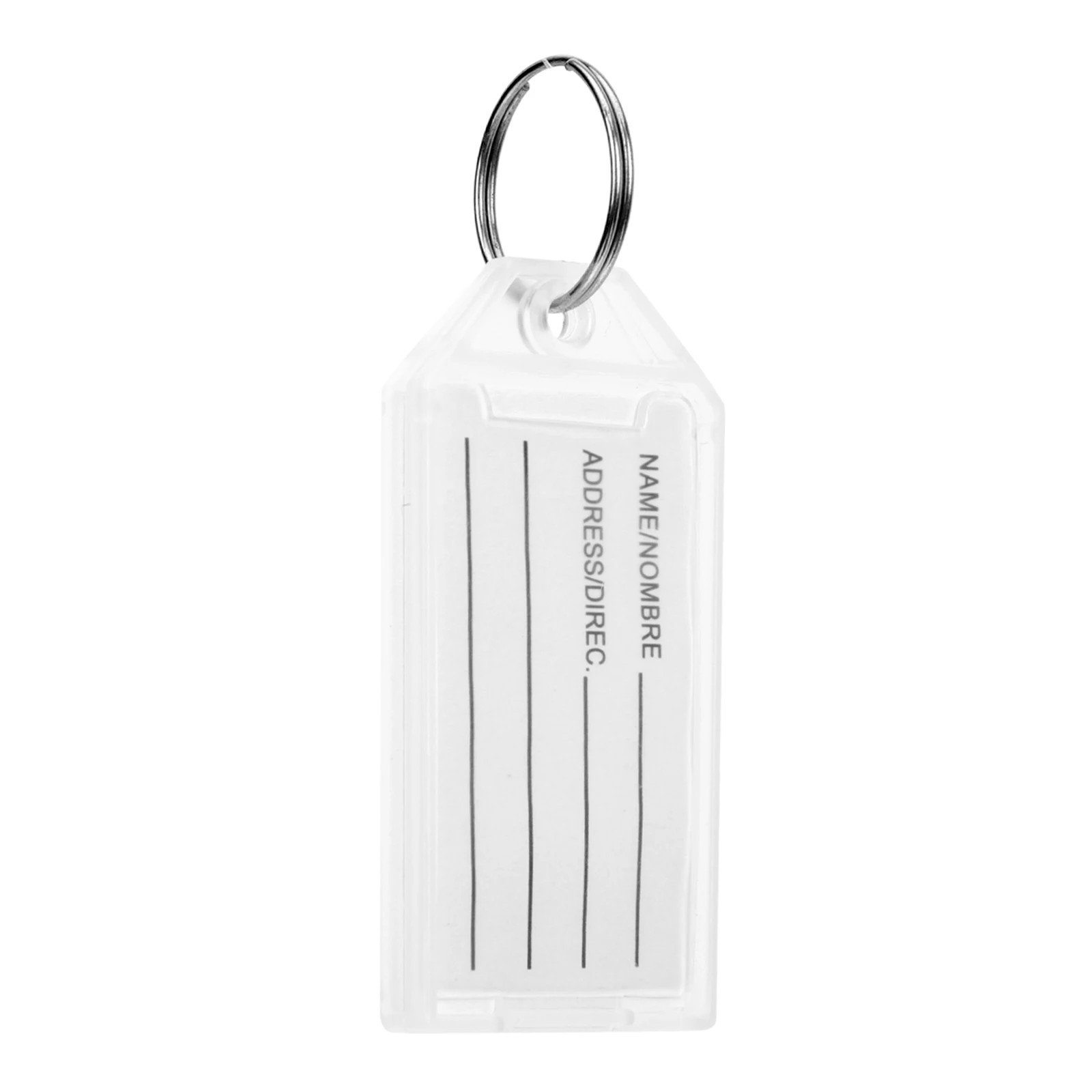 

30 Pcs Key Tags Plastic Number Labels for Labeling White Identifier Durable Reusable Luggage Tag ID Hotel Gym Sauna