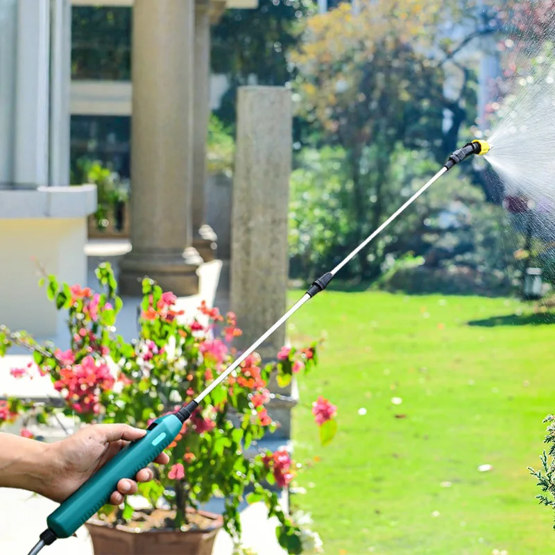 2400mAh Electric Garden Sprayer, High Pressure Portable Gardening Tool with 3 Mist Nozzles for Plant Watering Irrigation