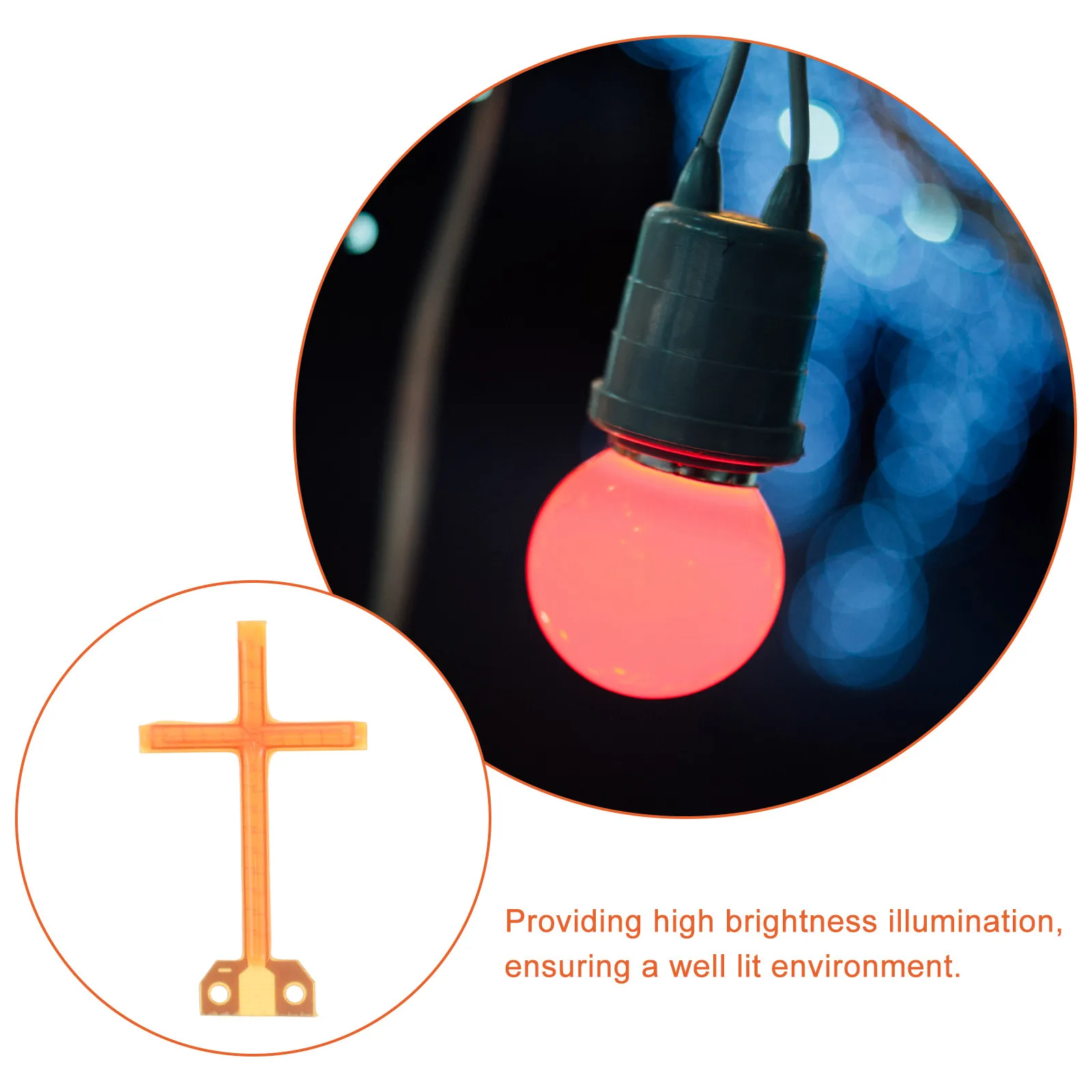 LED Cross Filament Bulb Creative Flexible Decoration for Bars Home Vintage Light Fixture Accessory Energy Efficient Warm Glow