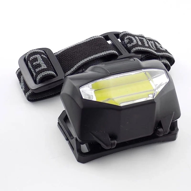 Mini black COB LED headlamp small head torch lamp flashlight Head torche light for kids Running Camping hunting