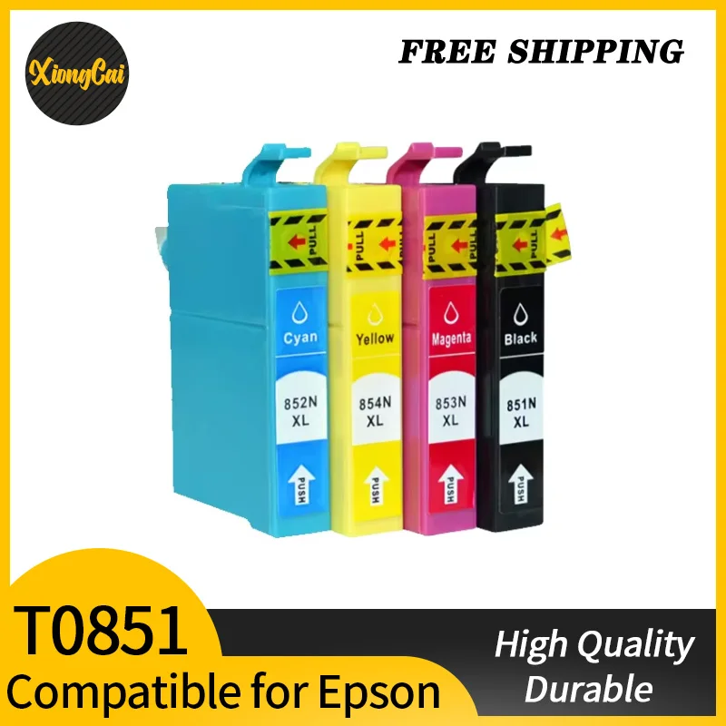 4pcs compatible ink cartridges For Epson T0851 T0852 T0853 T0854 For EPSON Stylus Photo 1390 printer cartridge T0851-T0854 85N