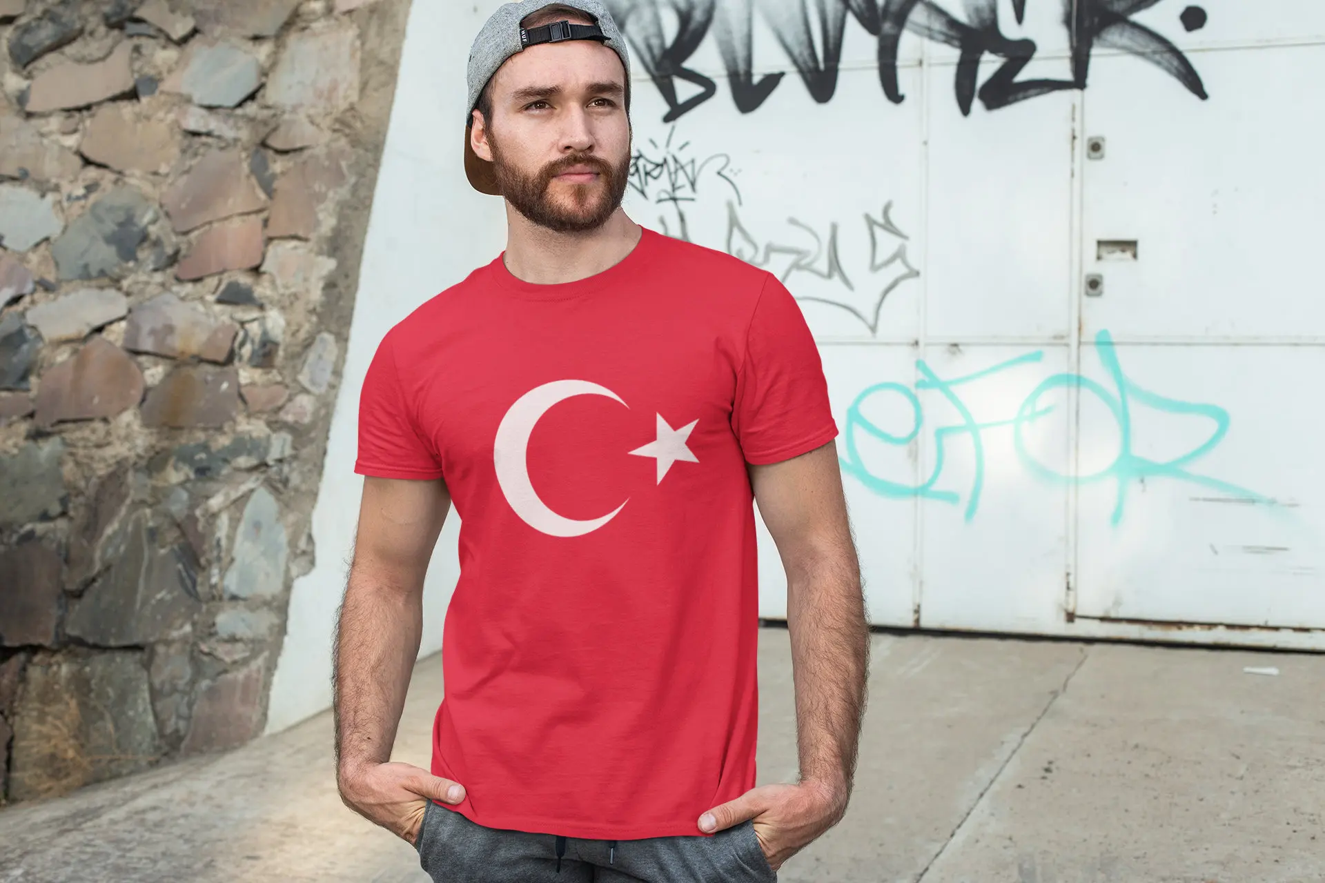 Men T-shirt Red Turkey Flag 3D Printed Harajuku Short Sleeve T Shirts Unisex Casual Tops