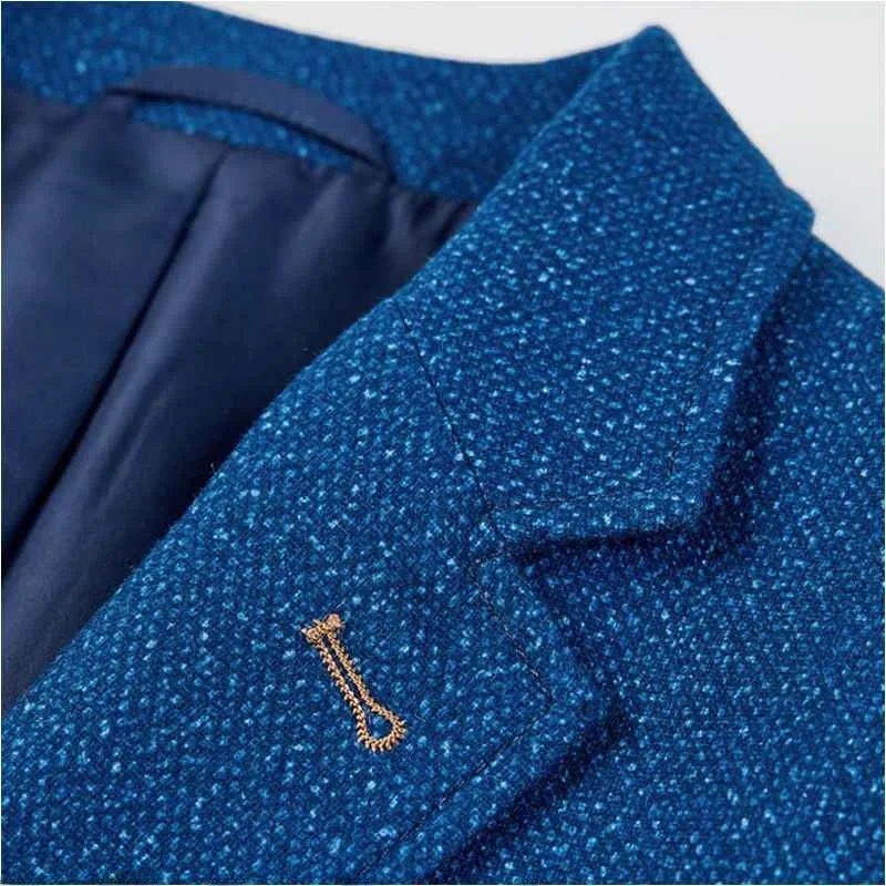 

Men's Woolen Fabric Slim Fit Casual Coat Autumn Winter Busin Commute Outerwear Long Sve Faionable Urban Sle