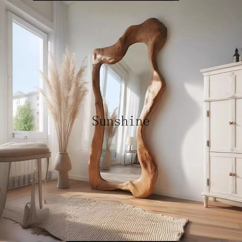 

American retro special-shaped home living room medieval creative clothing store wall fitting mirror