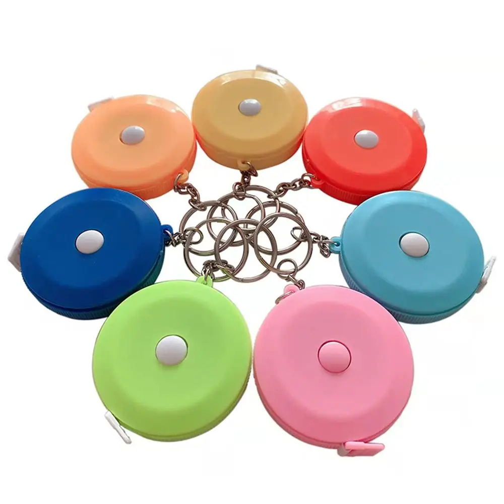 DIY 150cm Measure Keychain Tape Measure Keyring Delicate Retractable Ruler Gift Ruler Measuring Tools Home