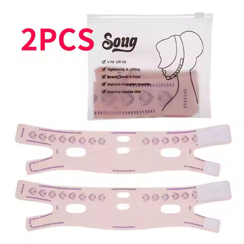 Double-deck Face Slimming Bandage Face Lifting Belt V Line Face Shaper Cheek Chin Lift UP Strap Anti Wrinkle Facial Band Beauty