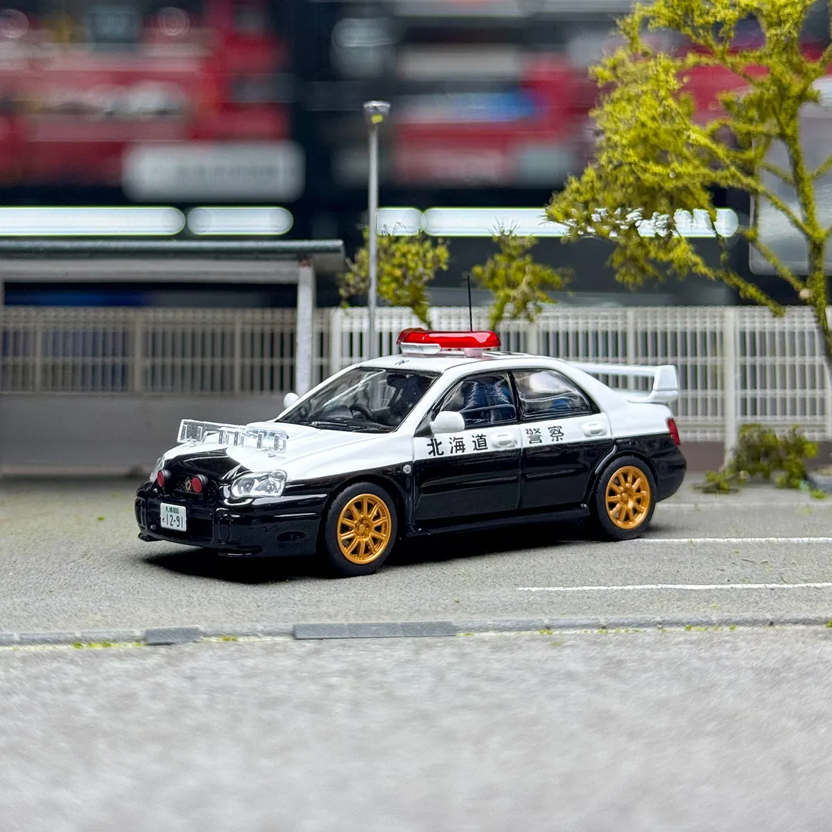 Rollin 1:64  Impreza - Kuma Prefecture / Hokkaido / Okayama Prefecture / Mie Prefecture Police Patrol Alloy Model - In Stock