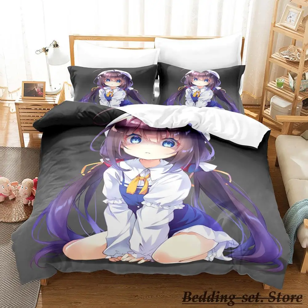 

The Ryuo's Work is Never Done! Bedding Set Single Twin Full Queen King Size Bed Set Adult Kid Bedroom Duvetcover Sets Anime