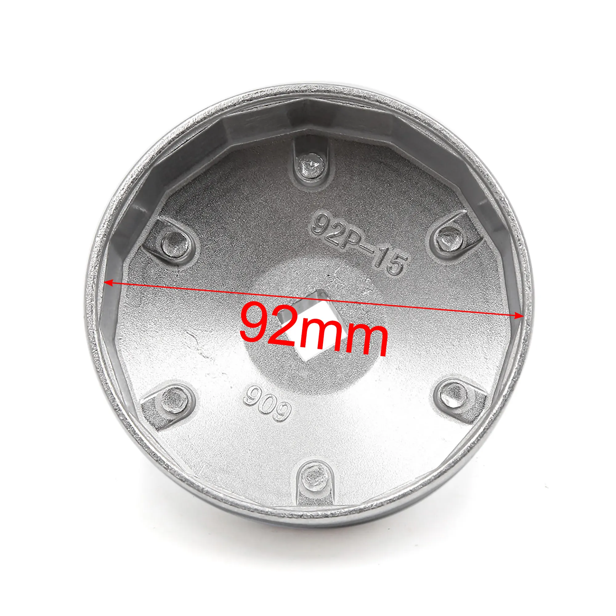 uxcell 909 Aluminum Alloy Car 92mm Inner Dia 15 Flute Oil Filter Cap Wrench Socket Removal Tool