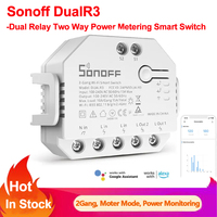 Sonoff Dual R3 Dual Relay Wifi Smart Switch Two Way Control Power Metering Roller Shades Motor Electric Curtains Blinds Switch