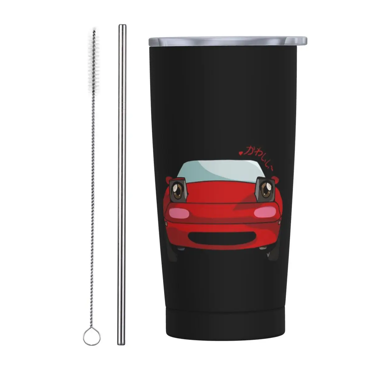 Mazda Miata Mx5 1990 Kawaii Stainless Steel Tumbler Vacuum Insulated Mug Thermal Cold Bottle Straw With Lid 20oz