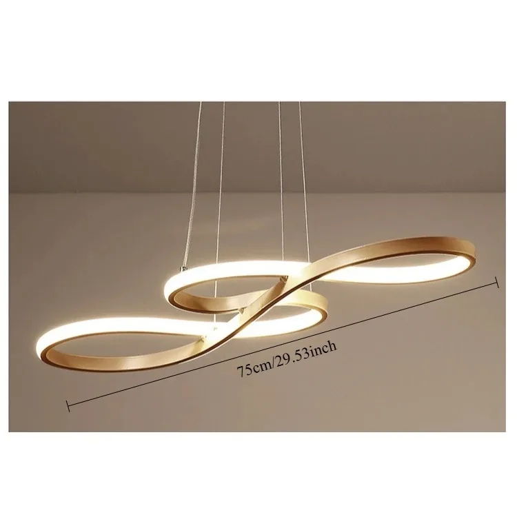 Moderne Scandinavische LED-plafondlamp Luxe woondecoratielamp voor keuken, woonkamer, kinderkamer, bar, minimalistische kroonluchter