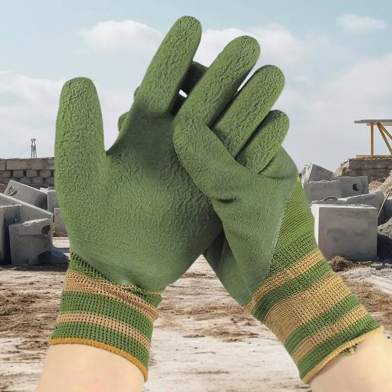 Sarung Tangan Berkebun 12 Pasang Sarung Tangan Kerja Pria Antiselip Aksesori Berkebun Kerja Tenaga Kerja Multifungsi Tebal Bersirkulasi