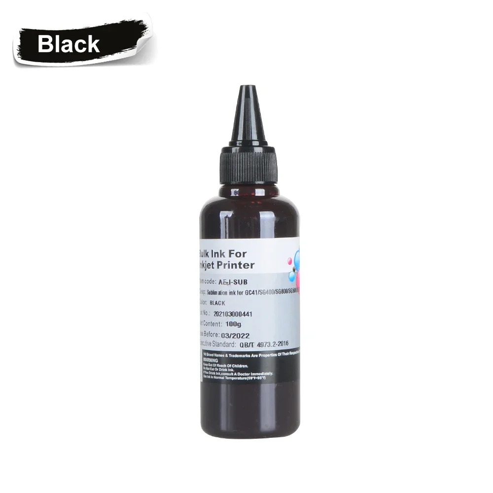 Sublimation Ink for Ricoh GC41 Ink for Ricoh SG2100N SG3100 SG3100SNW SG3110DNW SG3110DN SG3110SFNW 100ML/Bottle