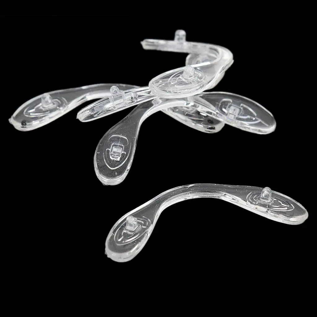 Conjoined Nose Pads for Eyeglasses Silicone Soft Clear Cushion Optic Replacement for Glasses Comfort