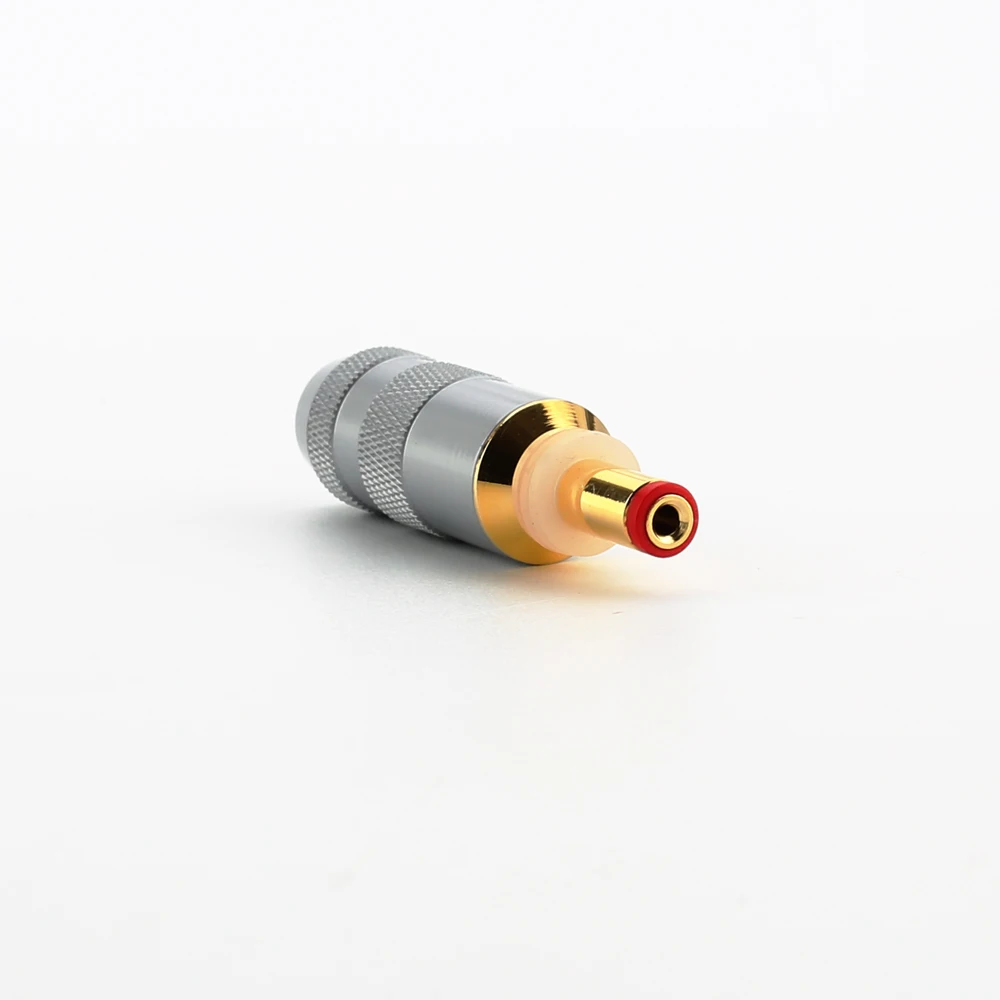 Audiocrast 24K Gold Plated DC Power Plug Connector High-End Audio Grade HIFI DC2.1 for Optimal Signal Transmission