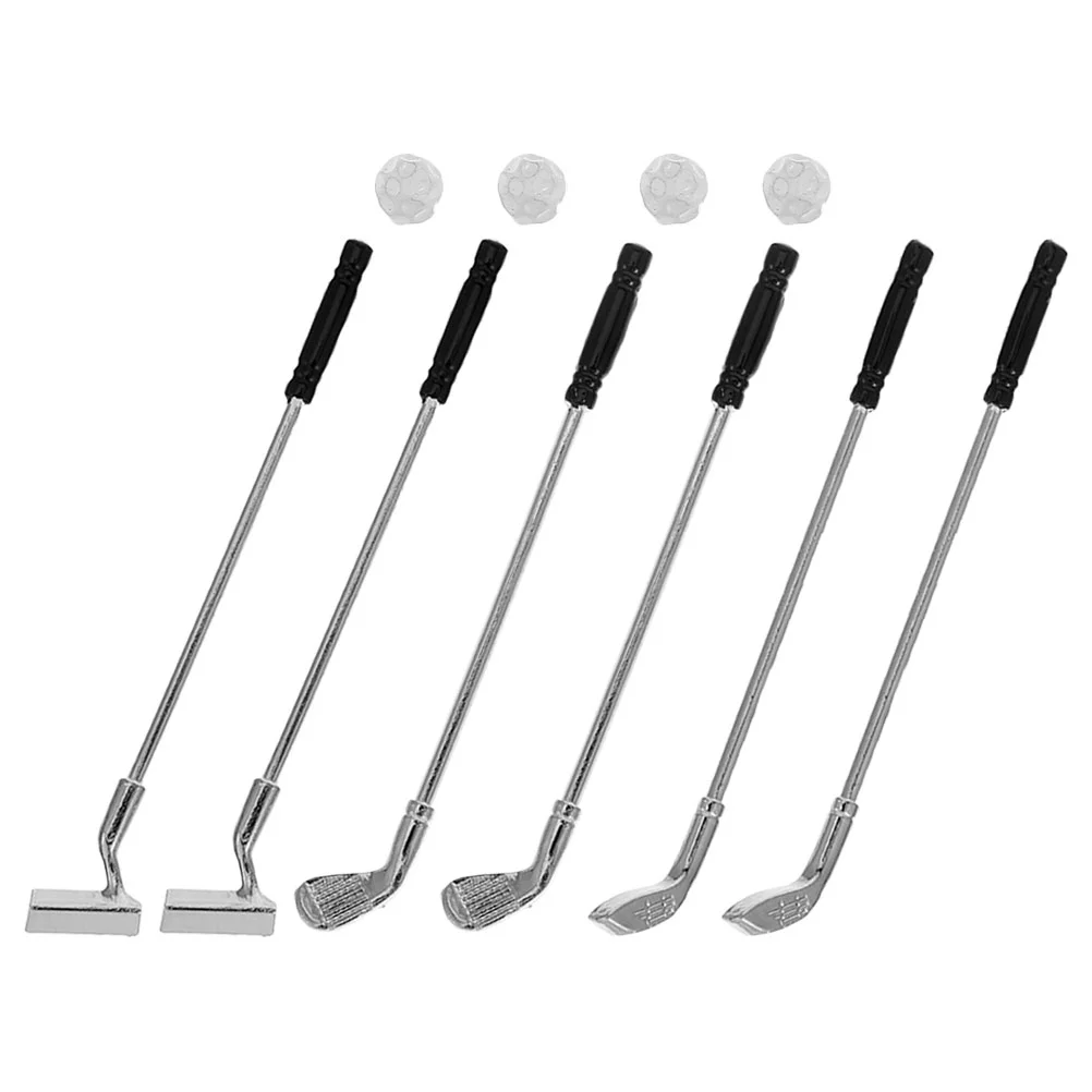 

Dollhouse Golf Outdoor Mini Kit Club Prop Portable Miniature Model Accessories Toy Golfkicks