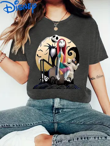 Nightmare Sally T-Shirt mit offiziellem Muster vor Weihnachten – Jack Skellington Herren- und Damen-T-Shirt, geeignet für Halloween