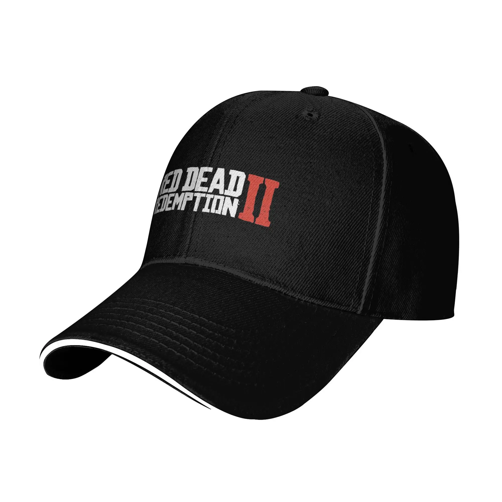Vintage Retro White Red Letters Red Dead Redemptions 2 Beach Baseball Caps  Mens Trucker Cap Womens Pool Party Sunscreen Hat