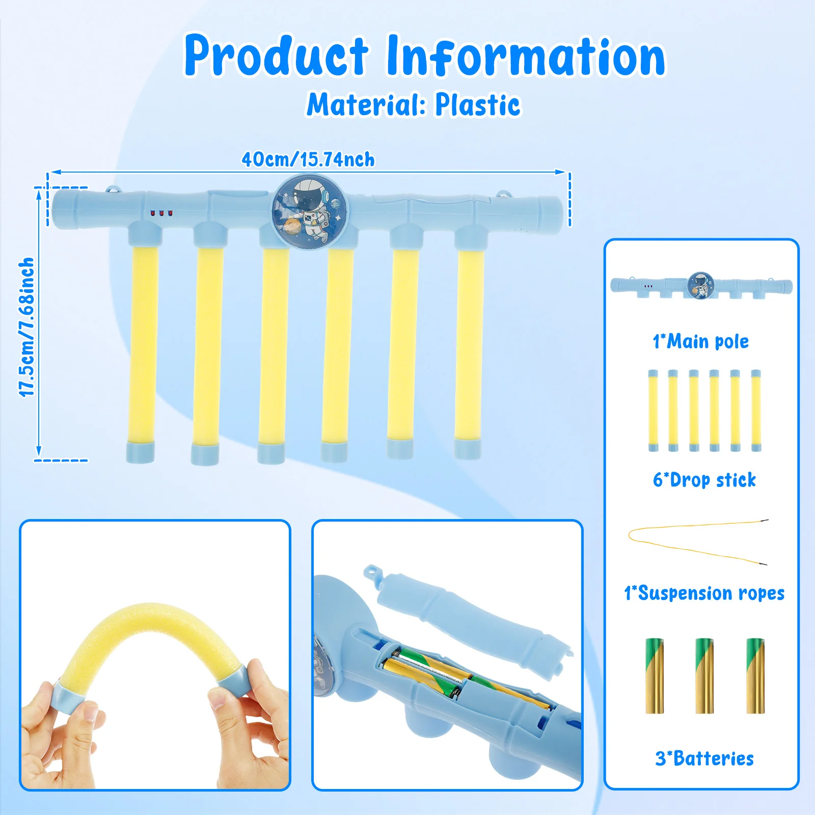 Fun Challenge Falling Sticks Game Set for Training Reaction Ability Educational Activity Parent-child Interaction Party Game Toy