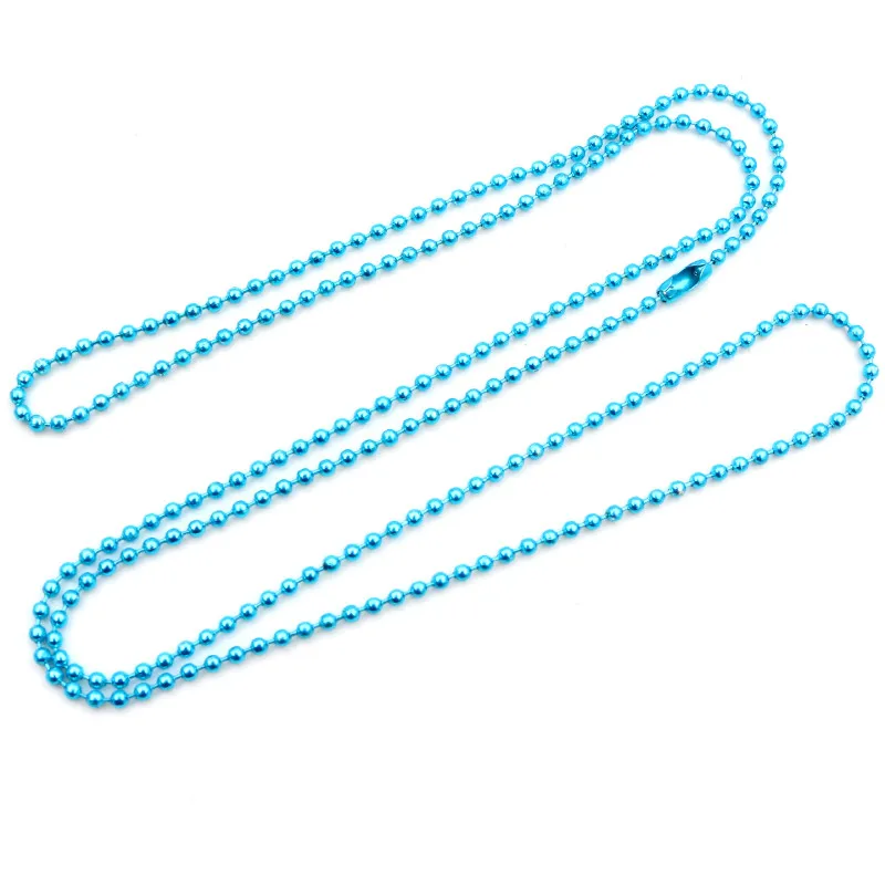 5pcs Plated Ball Beads Chain Necklace Bead Connector