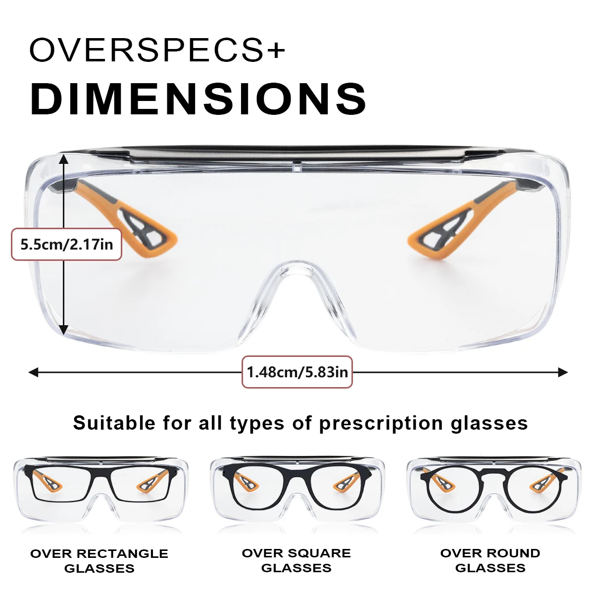 نظارات أمان مضادة للضباب للدراجات الرياضية والسفر والعمل - نظارات واقية من الغبار والرمل المقاومة للرياح ومضادة للضباب