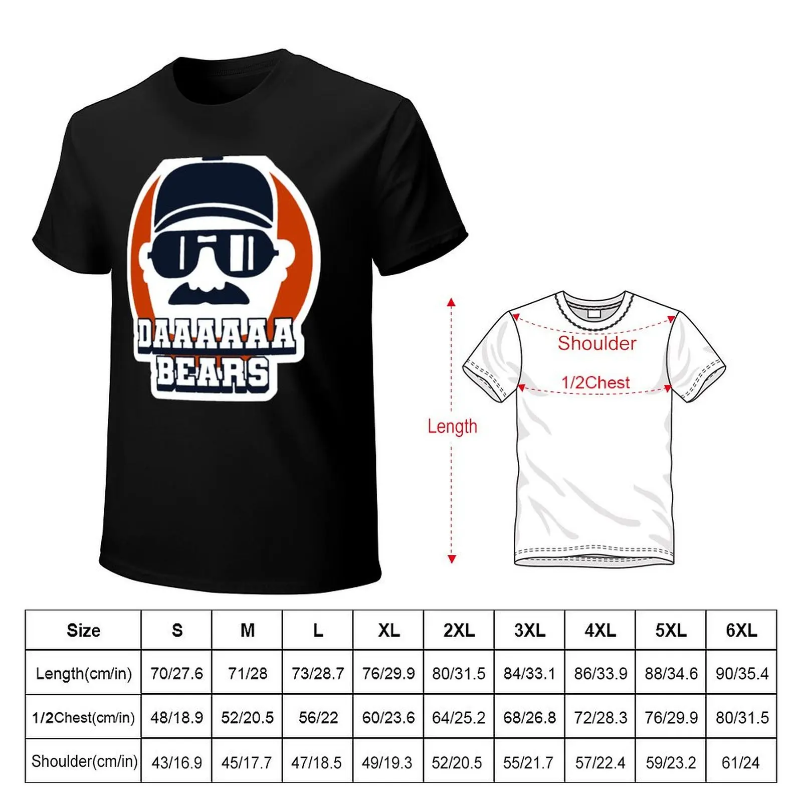 Da Bears Ditka T-Shirt Plus Size Outdoor Casual Top