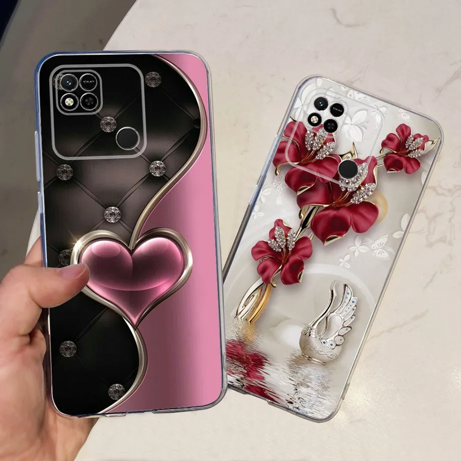 For Xiaomi Redmi 10A 10C Case Cover Transparent Soft TPU Rubber Silicone Cases For Xiaomi Redmi 10 2022 Redmi10 10 a Fundas Capa