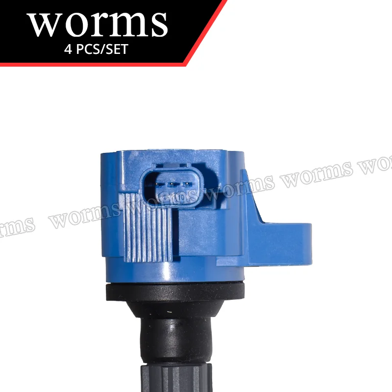 Würmer Hochleistungs-Zündspule Racing 4-teiliges Set für Honda Civic Accord CR-V 1.5L 2.0L L4 3052059B013