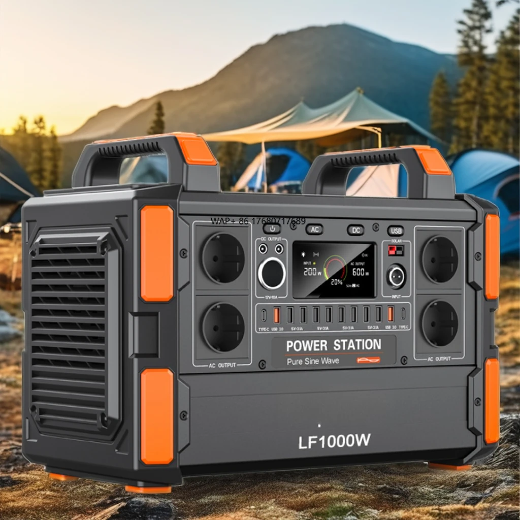 

Новый дизайн Vapcell T11 1200 Вт LiFePO4 Портативный солнечный генератор 1008 Втч Наружная энергия