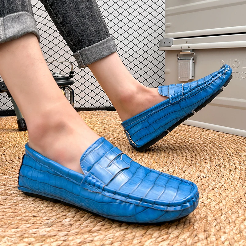 

MAEDEF Loafers Men Shoes Men's Casual Shoes Men Wedding Shoes Pu Leather Men Loafers Moccasins Slip on Flats Male Driving Shoes