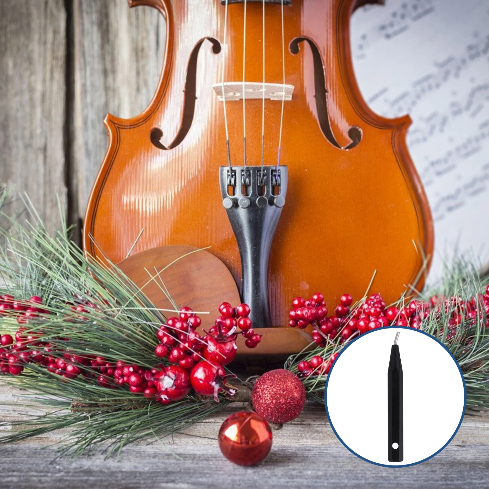 

Violin Chin Rest Wrench Durable Stainless Steel Luthier Tool Lightweight Accessory Gift for Violinist Viola Chinrest Small Size