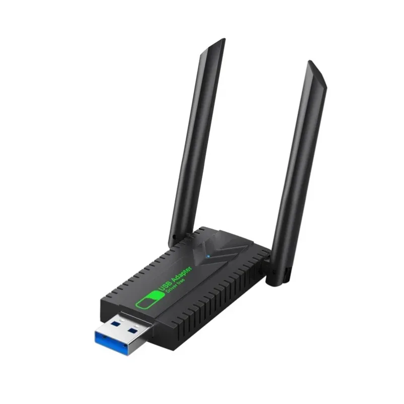 デュアルバンド 2.4G+5Ghz 1300Mbps WiFi USB アダプター Wi-Fi ドングル レシーバー USB3.0 高速ワイヤレス ネットワーク カード ドライバー無料