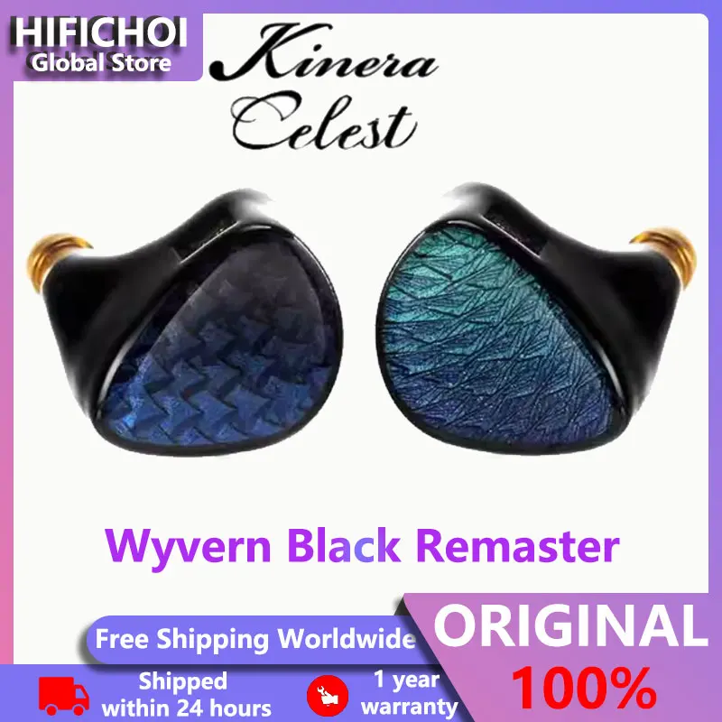 

Kinera Celest Wyvern Black Remaster Gaming Wired HIFI In-ear Earphones 10mm LCP 2.0 Dynamic Driver Headphone Monitor