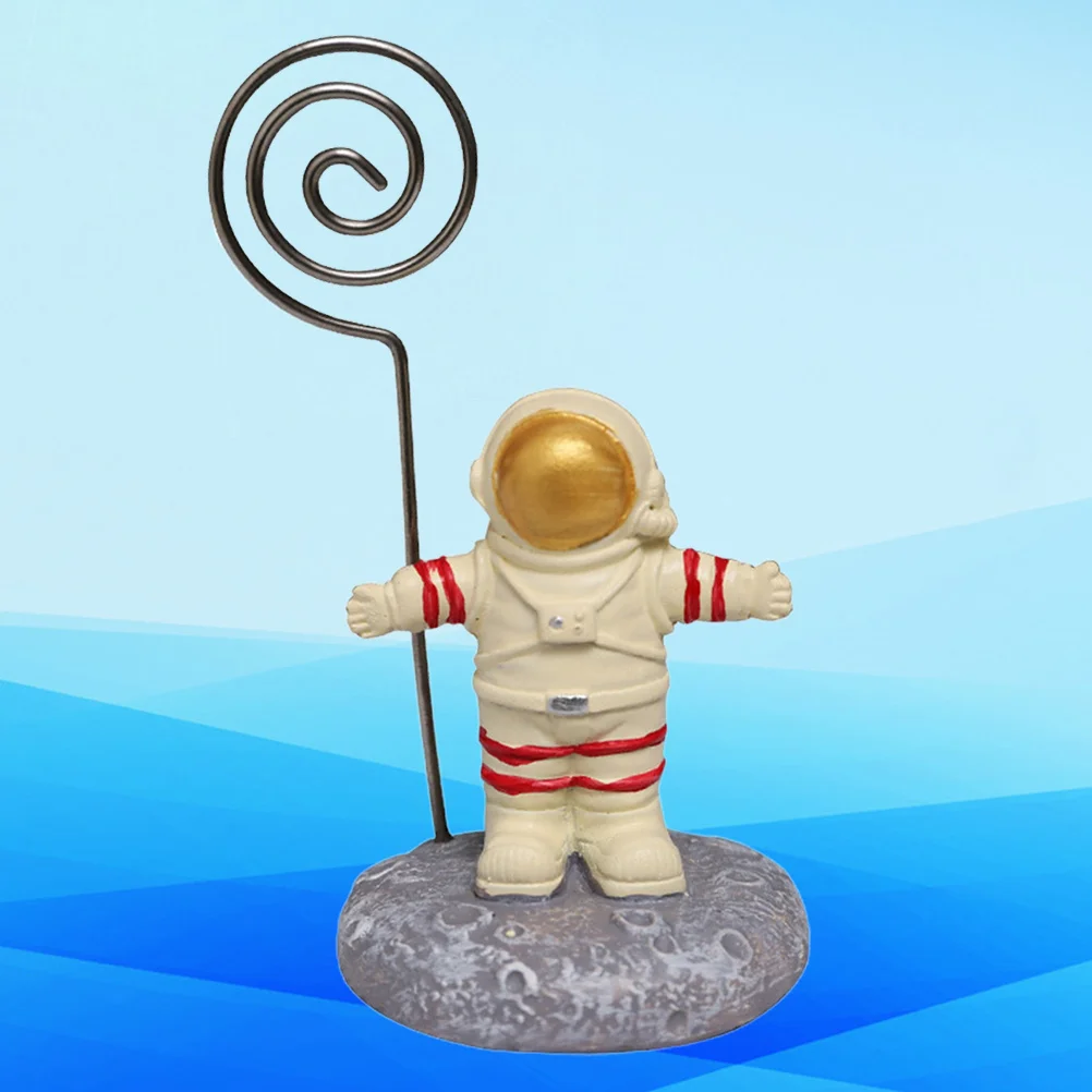 

Astronaut Paper Clip Creative Holder Delicate Notes Clip Photo Folder Home Office Desktop Romantic Decor Memo Stand Holder
