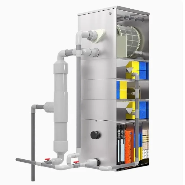 Automatic drum filter, fish pond water circulation filter box 304 stainless steel outdoor pond culture micro filter