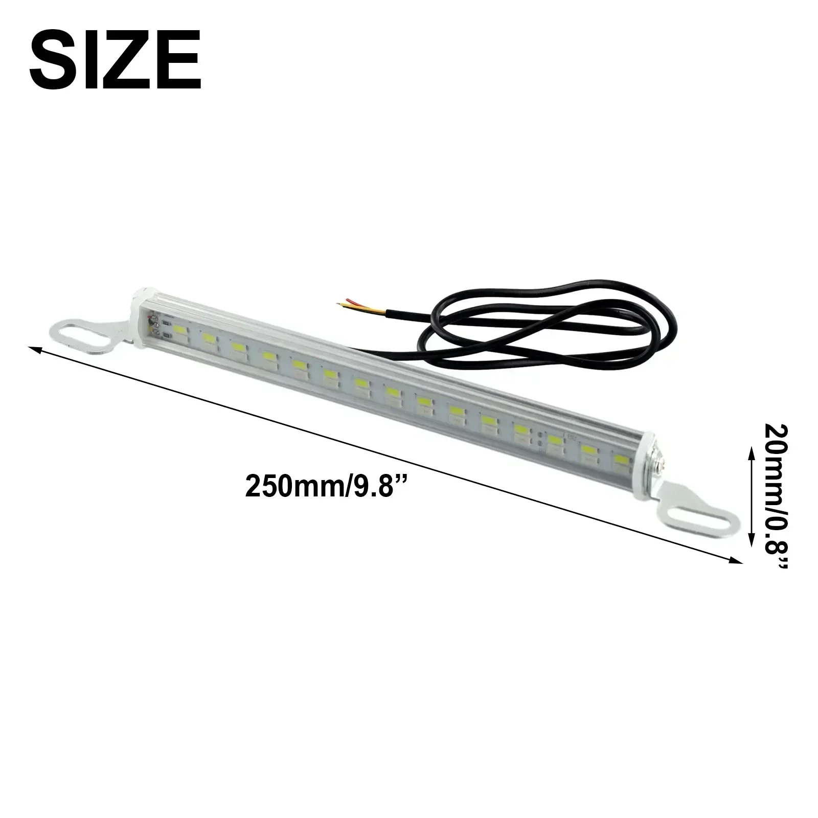 12V Car Backup Light Bar Dual LED Light License Plate Lamp Strip Brake Light Rear Reverse Lamp LED Car License Plate Light Bar