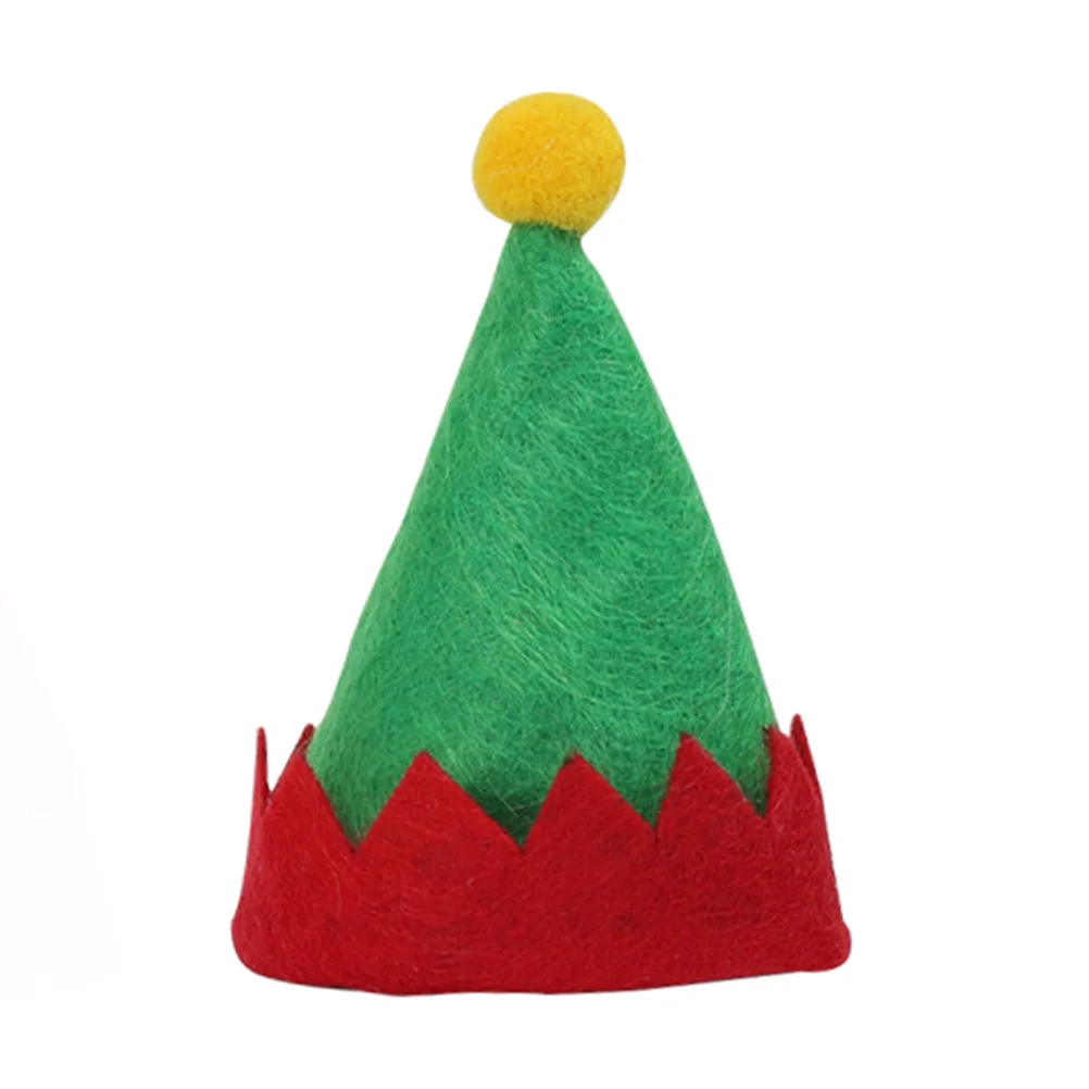 

6 Pcs Christmas Decor Bottle Cap Hat Xmas Toppers Festive Atmosphere Hats Candy for Home Shop Store Supplies